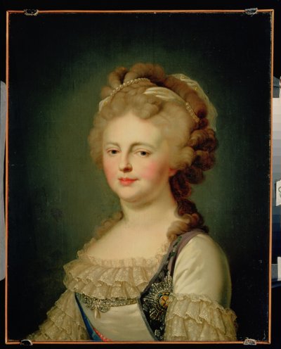 Porträt der Kaiserin Maria Fjodorowna (1759-1828) von Johann Baptist Edler von Lampi